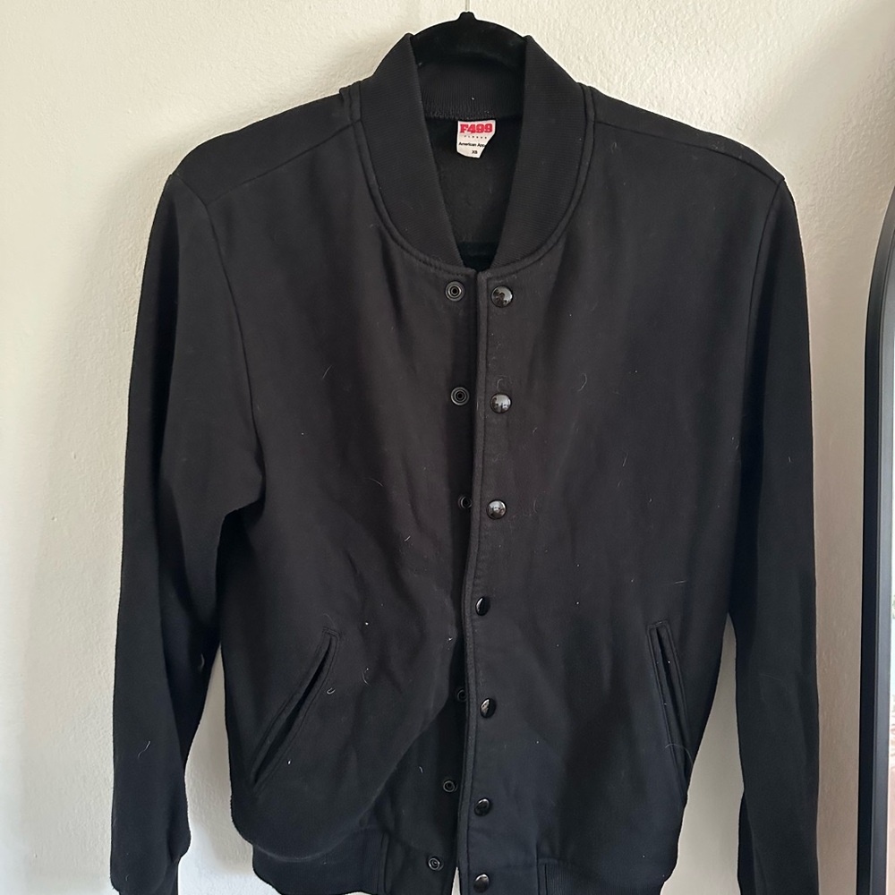 American Apparel Men's Black Bomber Jacket